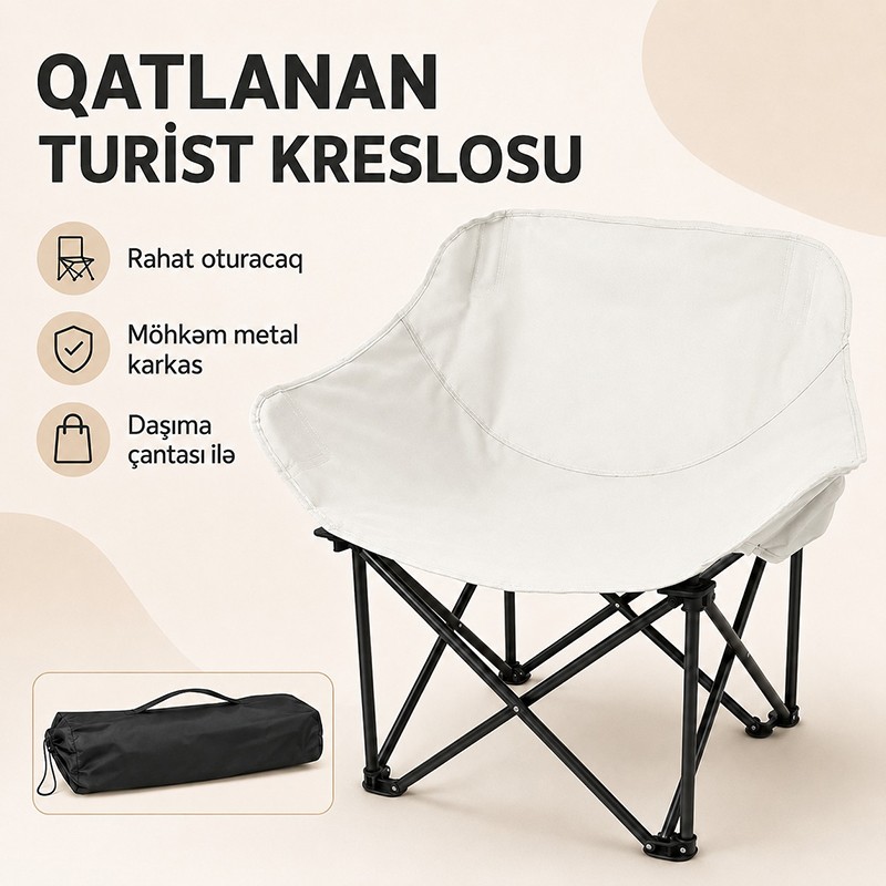 Qatlana Bilən Düşərgə Stulu